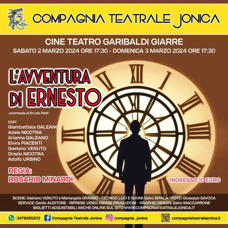 L'avventura di Ernesto, Compagnia Teatrale Jonica: foto di scena