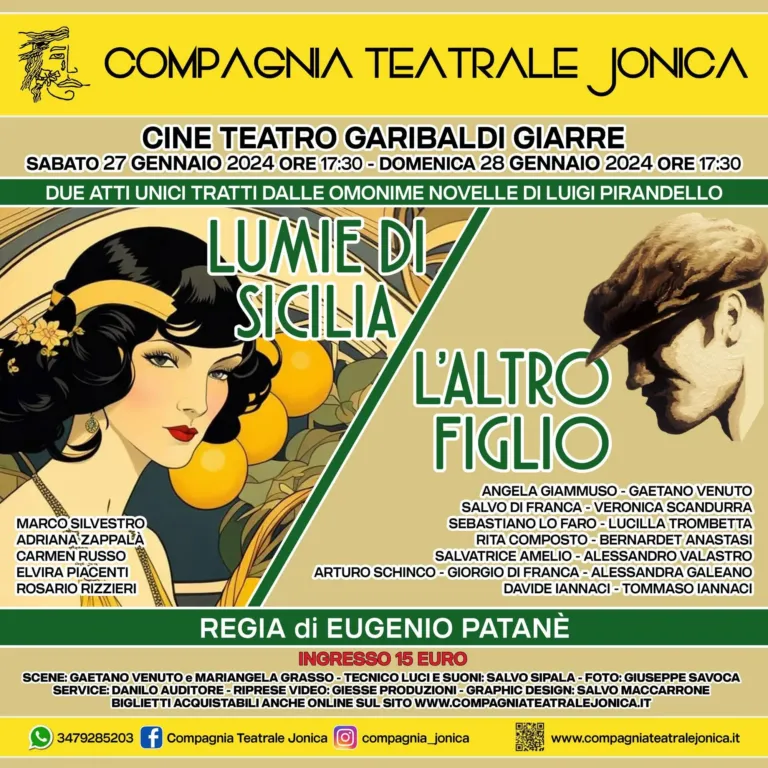 Lumie di Sicilia, Compagnia Teatrale Jonica: foto di scena