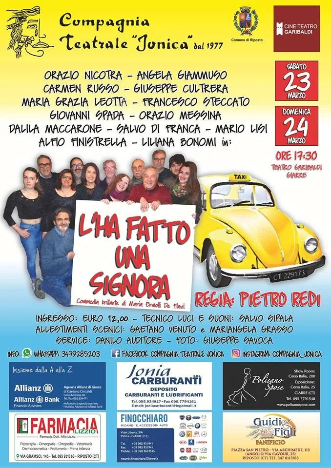 L'ha fatto una signora, Compagnia Teatrale Jonica: foto di scena