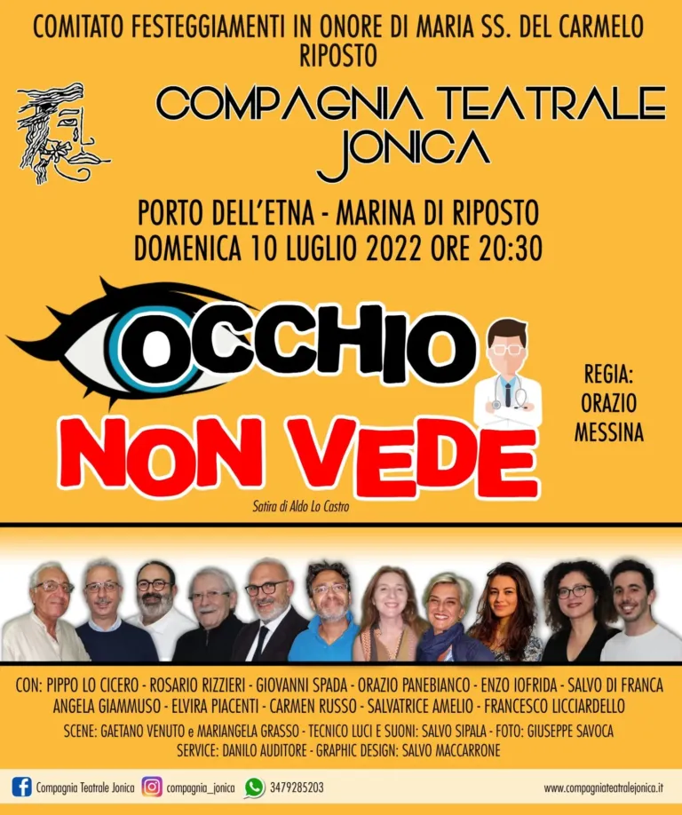 Occhio non vede, Compagnia Teatrale Jonica: foto di scena