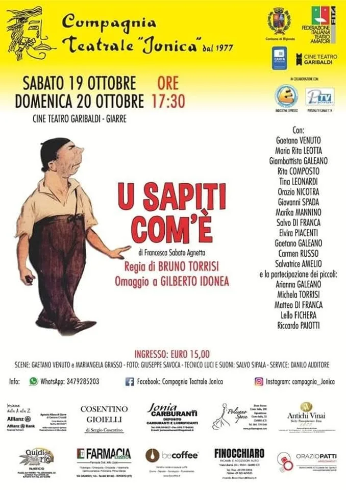 U sapiti com'è, Compagnia Teatrale Jonica: foto di scena