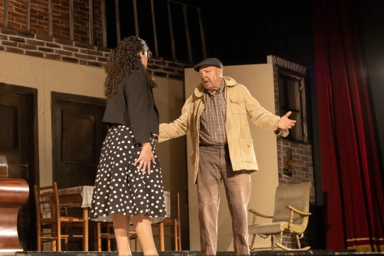Uno sguardo dal ponte, foto di scena