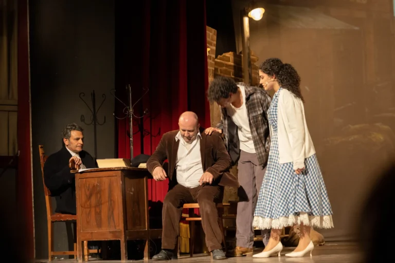 Uno sguardo dal ponte, foto di scena