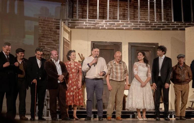 Uno sguardo dal ponte, foto di scena