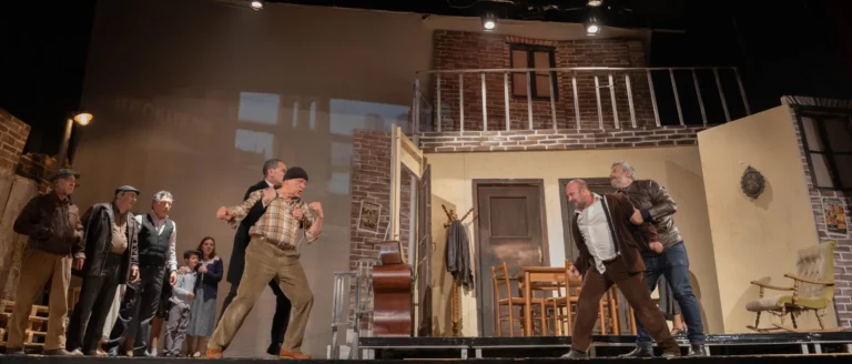 Uno sguardo dal ponte, foto di scena