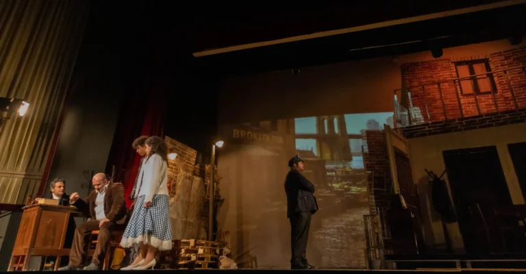 Uno sguardo dal ponte, foto di scena