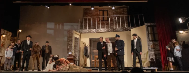 Uno sguardo dal ponte, foto di scena