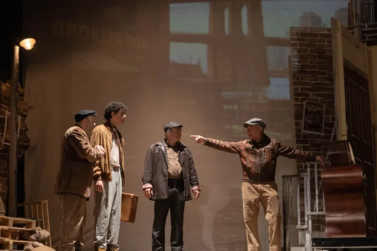 Uno sguardo dal ponte, foto di scena