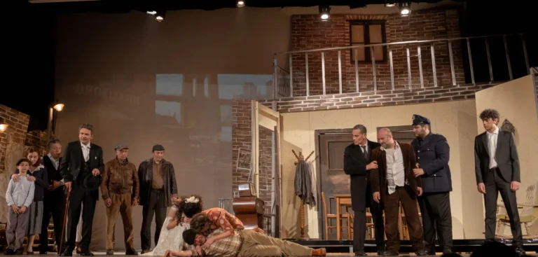 Uno sguardo dal ponte, foto di scena