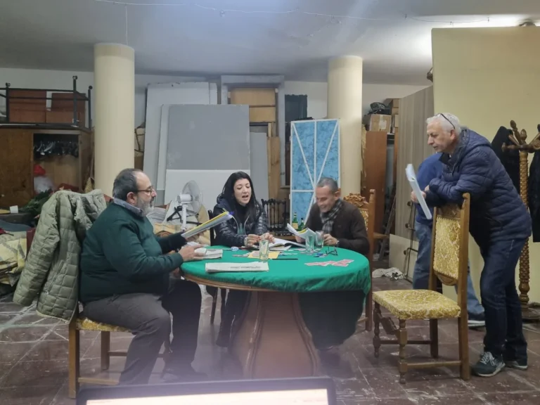 Uomini sull'orlo di una crisi di nervi, foto di scena
