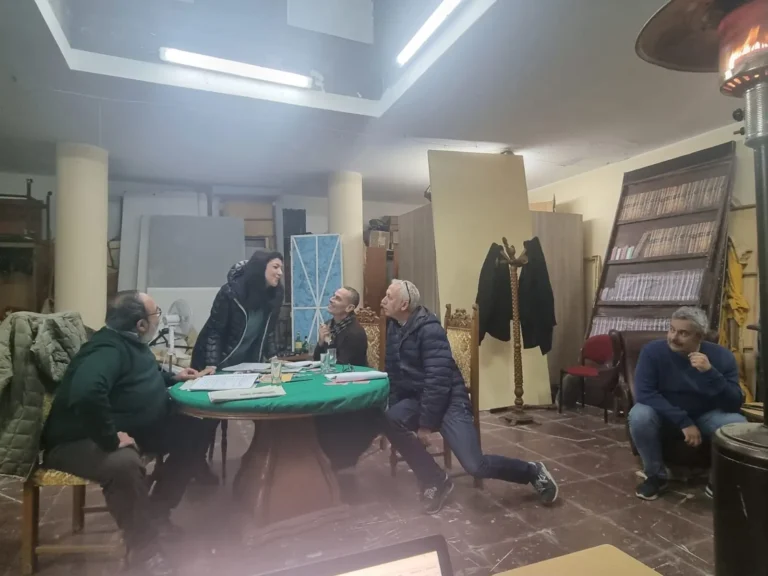 Uomini sull'orlo di una crisi di nervi, foto di scena