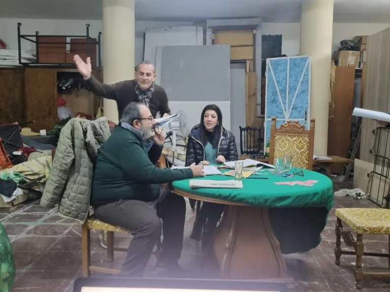 Uomini sull'orlo di una crisi di nervi, foto di scena