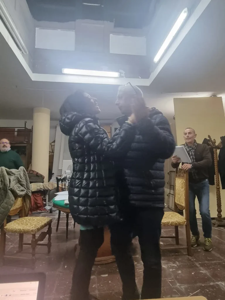 Uomini sull'orlo di una crisi di nervi, foto di scena