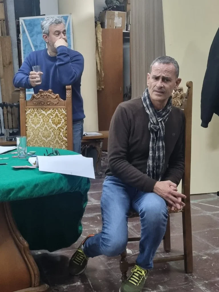 Uomini sull'orlo di una crisi di nervi, foto di scena