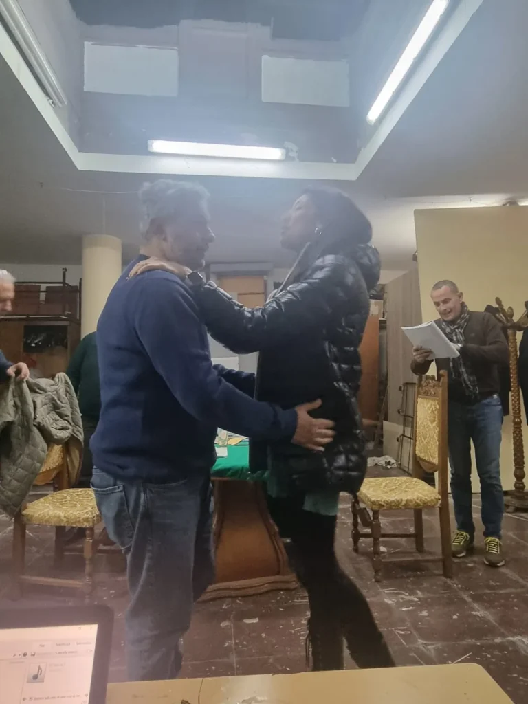 Uomini sull'orlo di una crisi di nervi, foto di scena