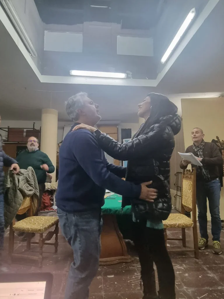 Uomini sull'orlo di una crisi di nervi, foto di scena