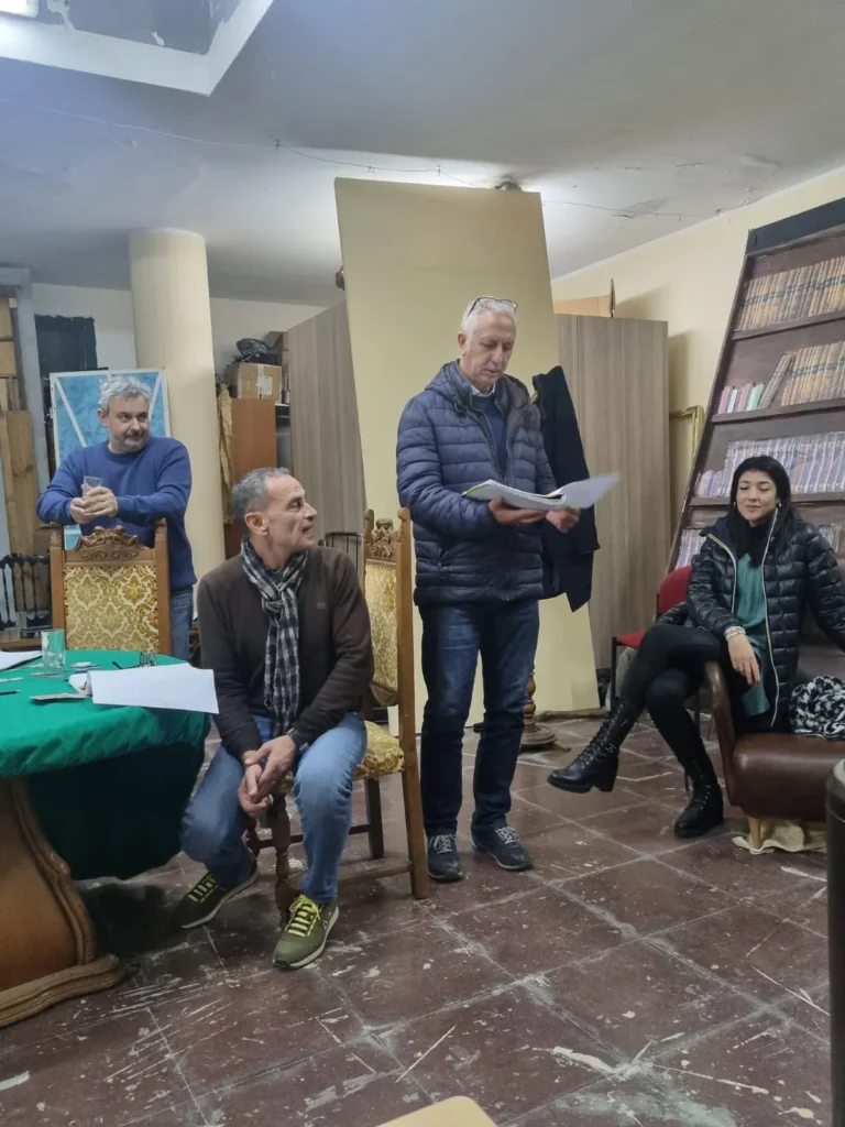 Uomini sull'orlo di una crisi di nervi, foto di scena