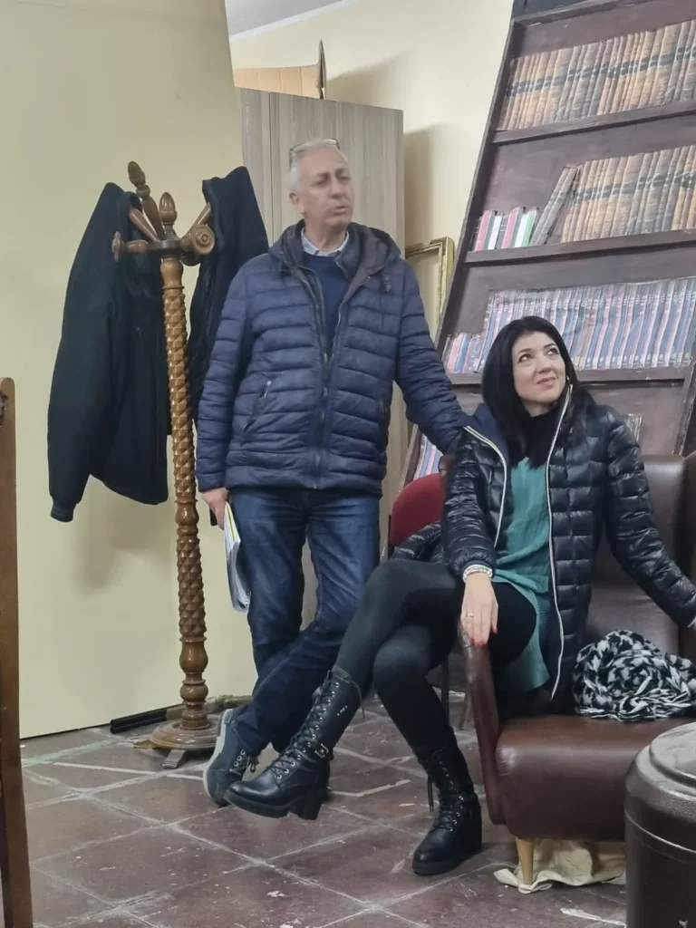 Uomini sull'orlo di una crisi di nervi, foto di scena