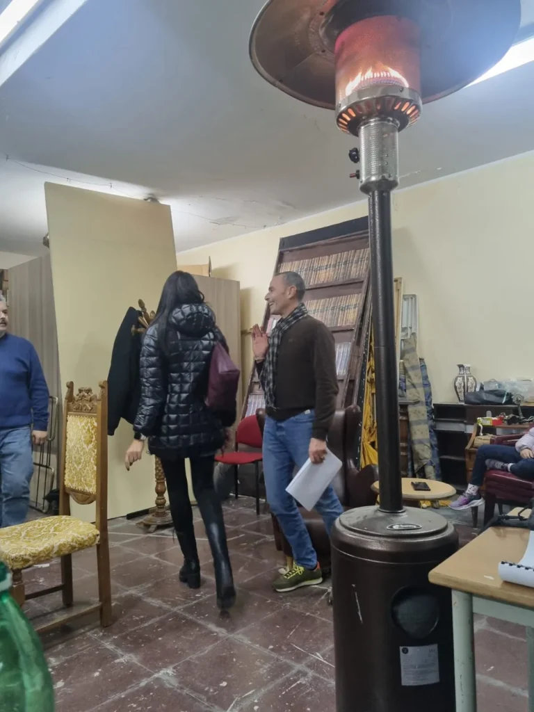 Uomini sull'orlo di una crisi di nervi, foto di scena