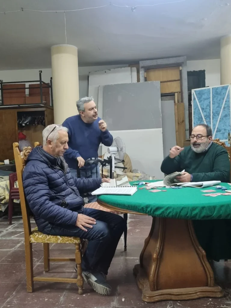 Uomini sull'orlo di una crisi di nervi, foto di scena