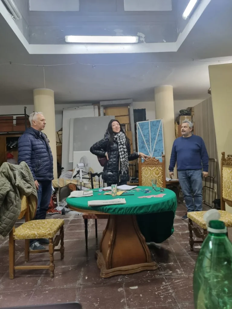 Uomini sull'orlo di una crisi di nervi, foto di scena