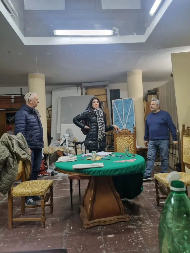 Uomini sull'orlo di una crisi di nervi, foto di scena