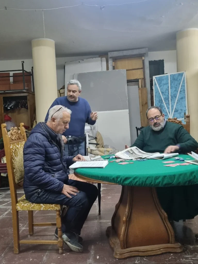 Uomini sull'orlo di una crisi di nervi, foto di scena