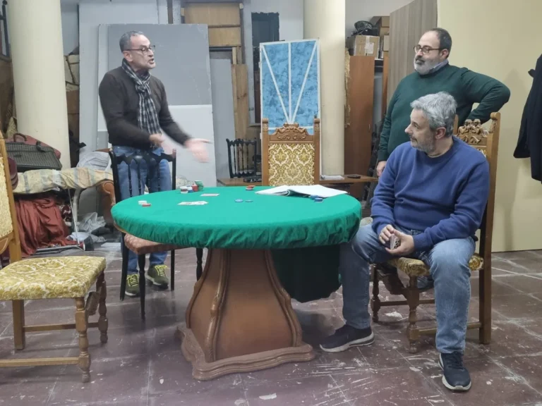 Uomini sull'orlo di una crisi di nervi, foto di scena