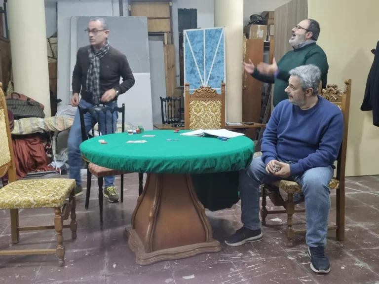 Uomini sull'orlo di una crisi di nervi, foto di scena