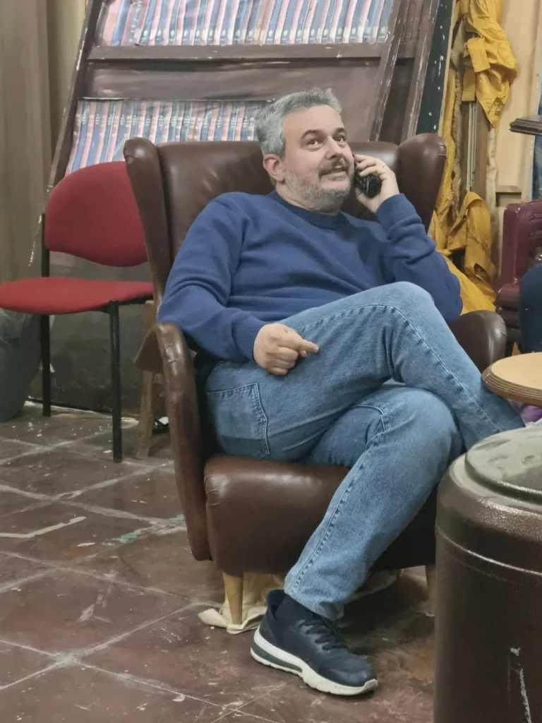 Uomini sull'orlo di una crisi di nervi, foto di scena