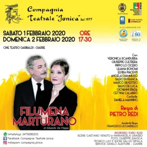 Locandina dall'archivio della Compagnia: filumena marturano