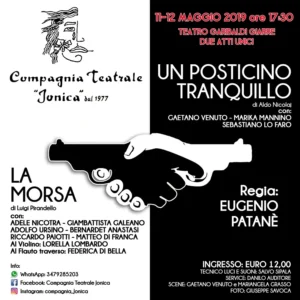 Locandina dall'archivio della Compagnia: la morsa un posticino