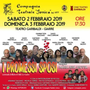 Locandina dall'archivio della Compagnia: promessi sposi