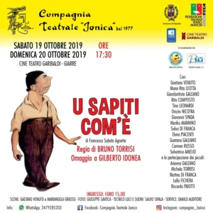 Locandina dall'archivio della Compagnia: u sapiti come